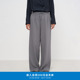 klee klee秋冬环保棉点子提花休闲宽松慵懒直筒长裤 K4253PA03