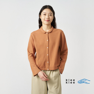 kleeklee环保棉圈圈纱针织开衫