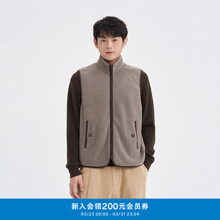 klee 环保棉羊毛绒面休闲合体拉链马甲K1253VE02 klee秋冬男装