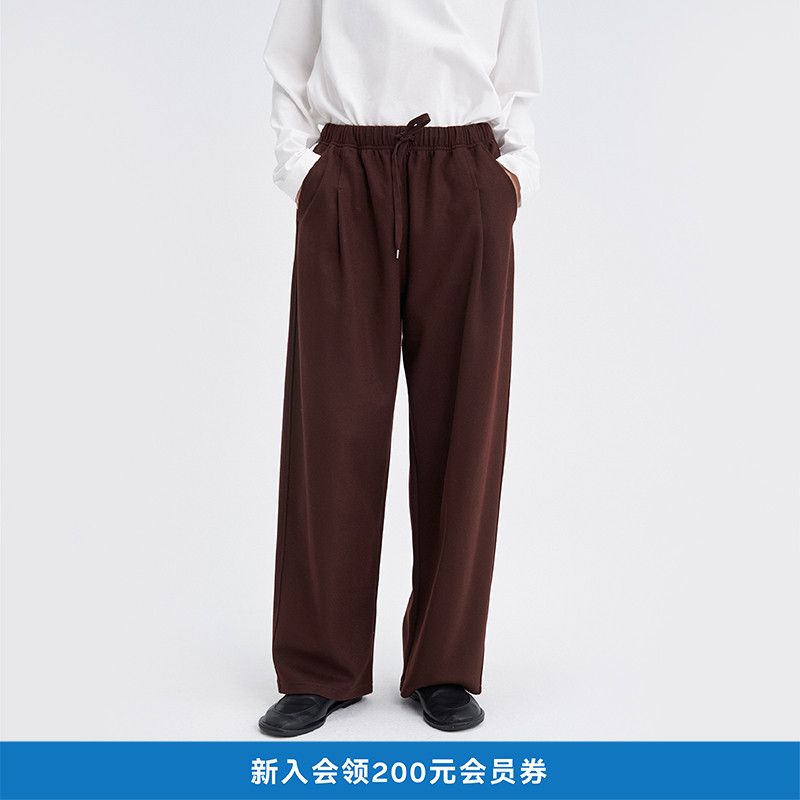 冬季环保棉羊毛针织呢锥裤