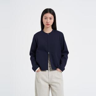 女士环保棉针织休闲实穿拉链夹克外套26春夏新款 klee夹克 klee