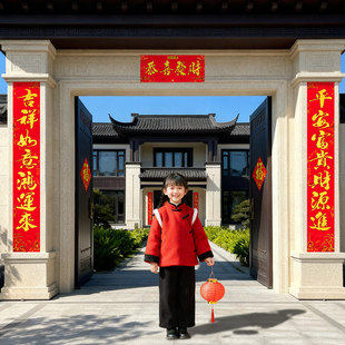 对联2026马年新款春联金字大尺寸小号入户门防盗门新年春节福字贴