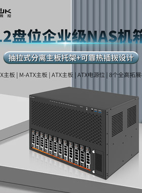 12盘位模块化电木NAS机箱