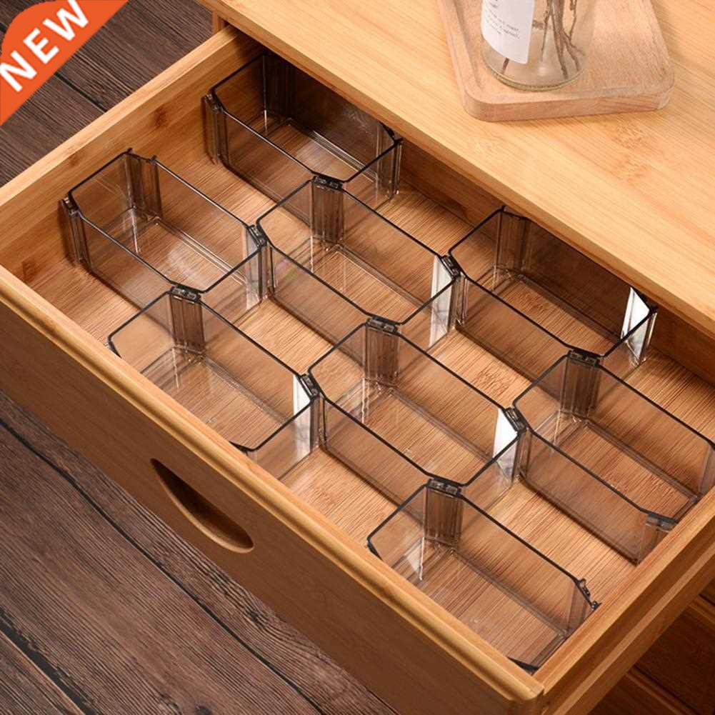 6Pcs/Set Drawer Organizer Combine Free Durable Plastic Space