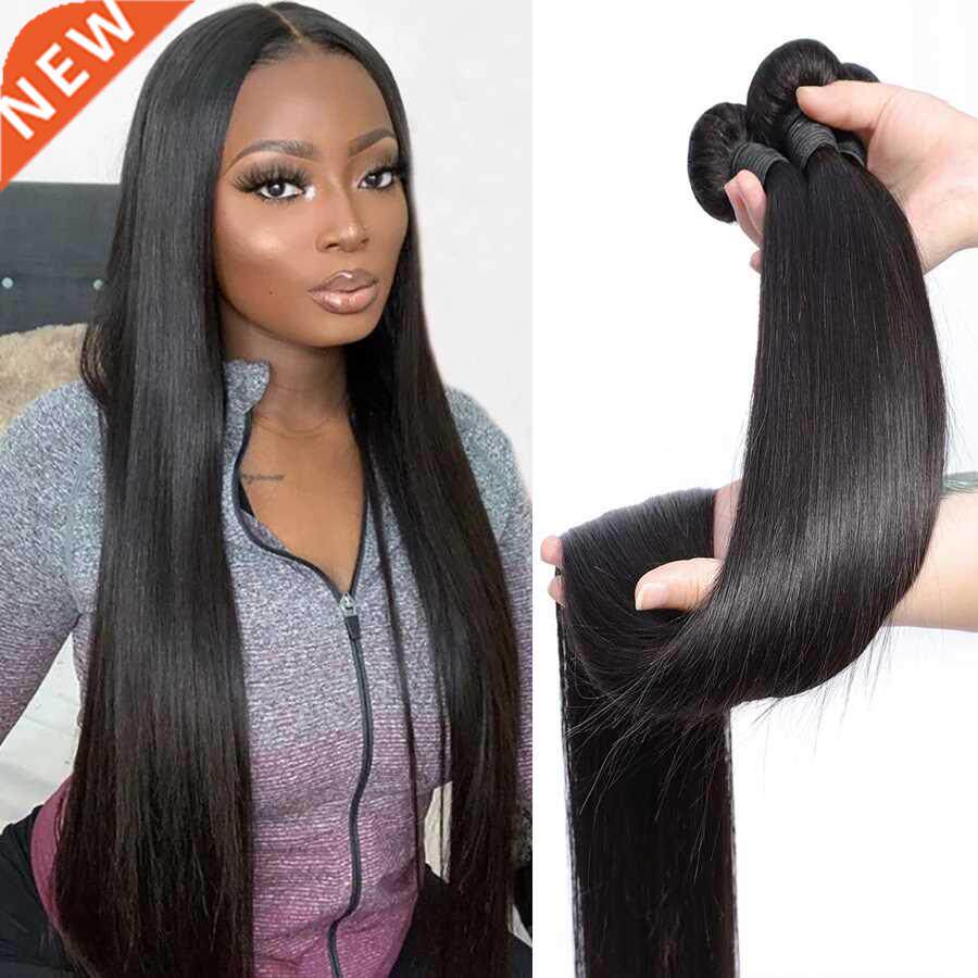 straight 30 32 40inch remy brazilian hair weave human hair b