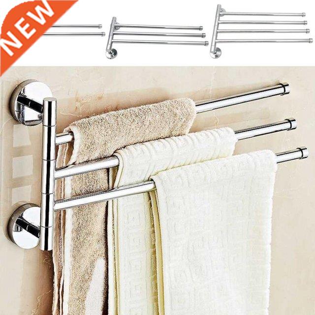 Stainless Steel Towel Bar Rotating Towel Rack Bathroom Kitch