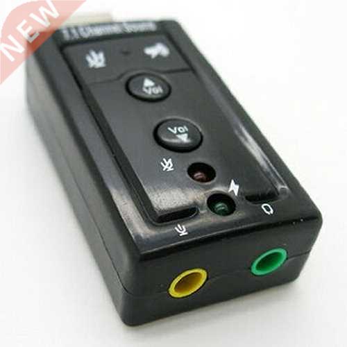 Black Sound Card 7.1 USB 2.0 Audio Adapter Drivers CD 饰品/流行首饰/时尚饰品新 首饰展示架 原图主图