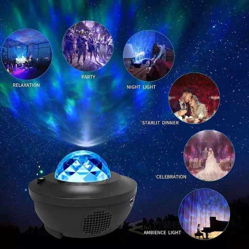 LED STAR PROJECTOR NGHT LGHT GALAXY NOVA PROJECTEUR STARR