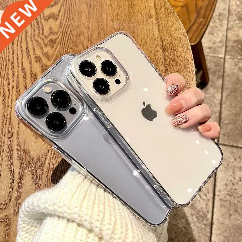 Luxury Transparent Soft Acrylic Phone Case For iPhone 13 12