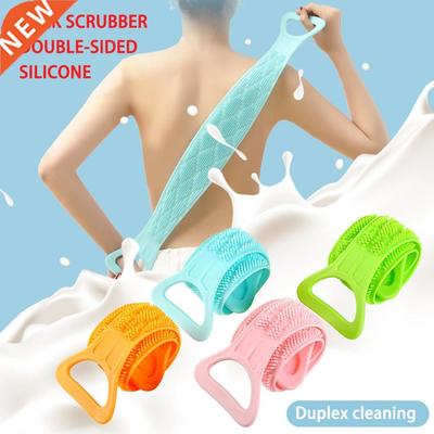 Long Back Towel Rubbing Bath Brush Double Sided Exfoliating