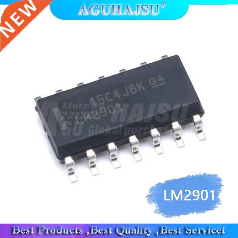 10pcs/lot LM2901 LM2901DR LM2901DT SOP14 four voltage compar