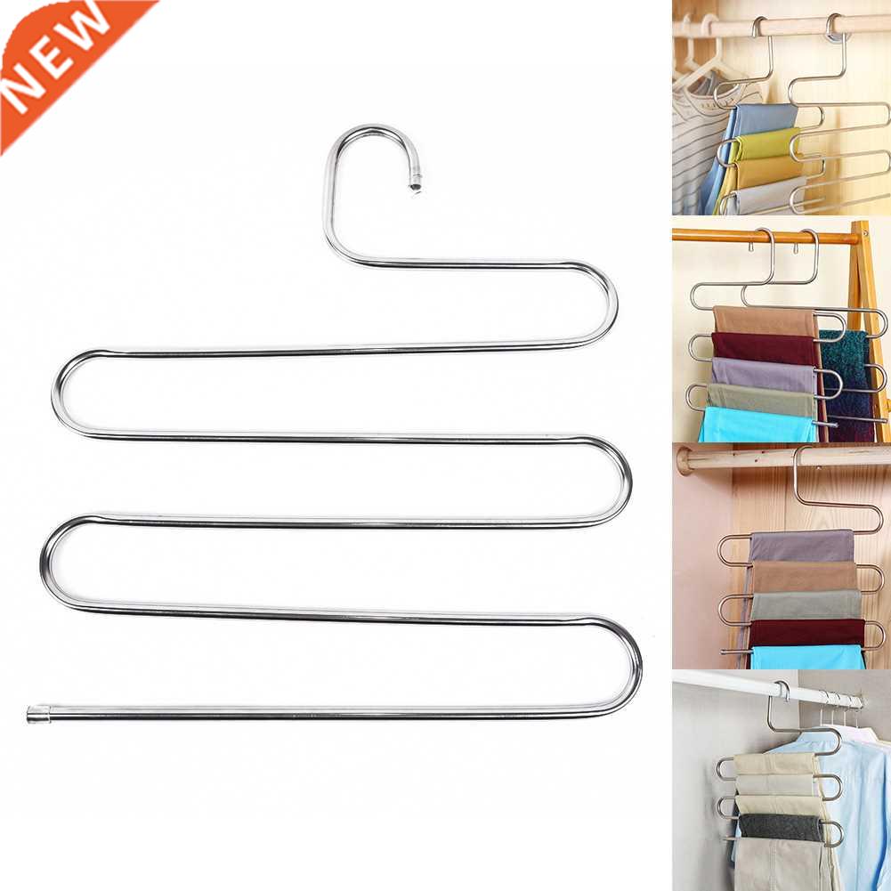 5 Layers Pants Rack Hanger Clothes Organizer Multifunction S