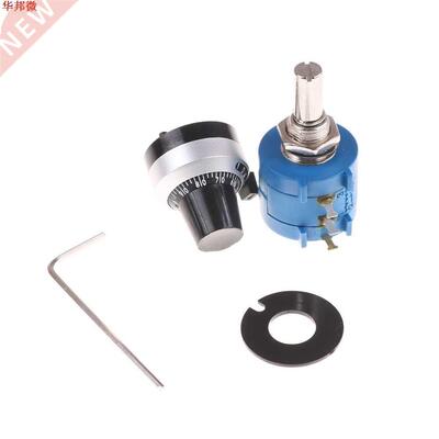 Potentiomètre de précision enroulé en plastique bleu 3590
