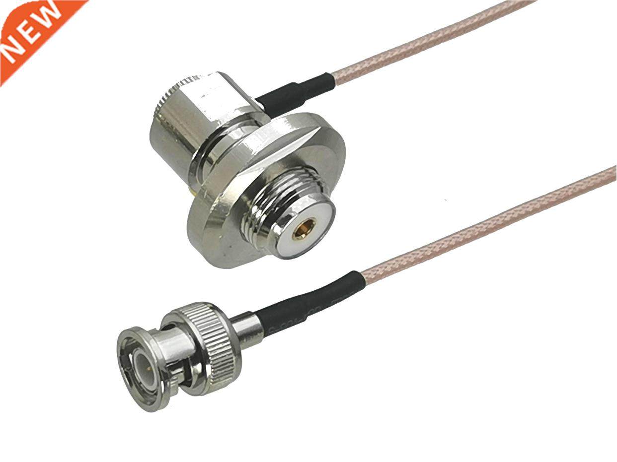 1pcs rg316 uhf so239 female jack bulkhead right angle to bnc