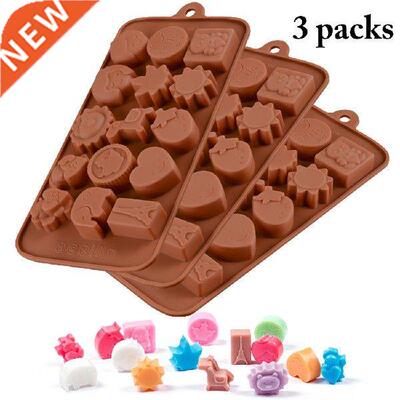 3pcs New Slcone Chocolate Mold Chocolate bakng Tools