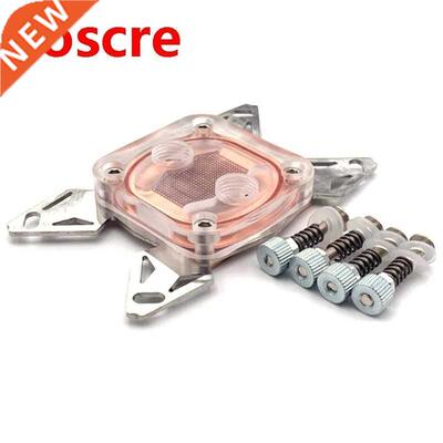 Computer CPU Cooler Water Cooling Block Copper Base POM Cove