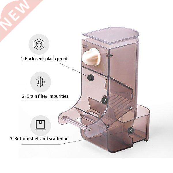 no mess bird cage feeder clear food seed dispenser
