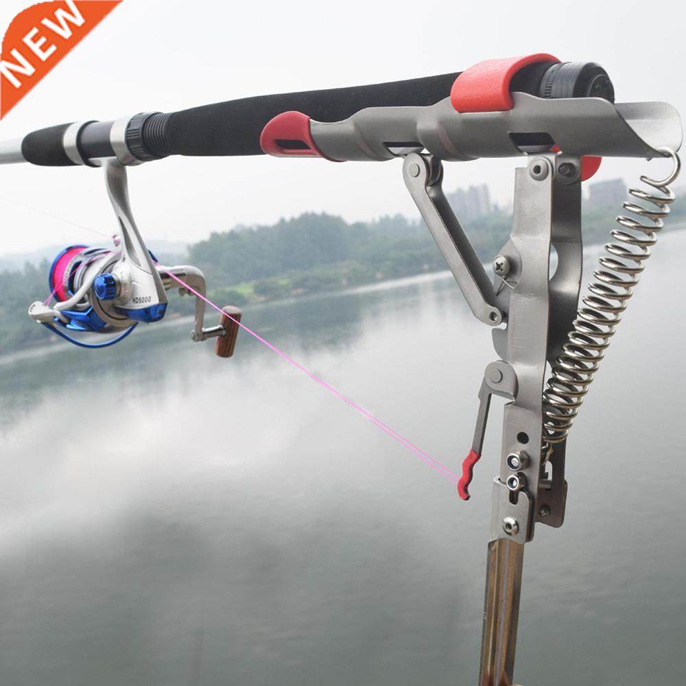 new foldable automatic double spring angle fishing pole tack