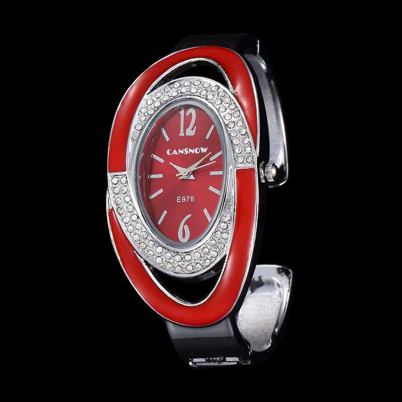 MONTRE FEMME CREATVE LUXURY WOMEN RHNESTONE BRACELET WATCH