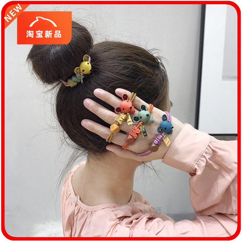 korean version cute cute mickey mouse girl tie scalp tendon