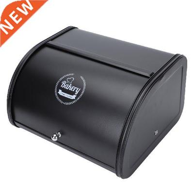 Bread Container Box Iron Kitchen Holder Storage Countertop