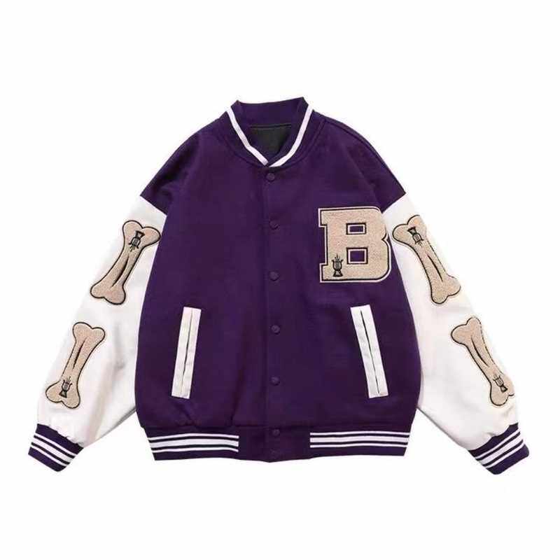 HARAJUKU BOMBER JACKETS WOMEN COAT MENS COUPLE BASEBALL JAC