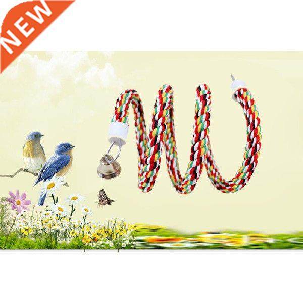 165 cm adeeing bird perch toy spiral cotton rope chewing