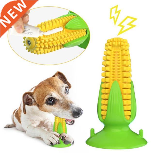Pet Dog Chew Toys Tough Dog Toothbrush Interactive Corn On T