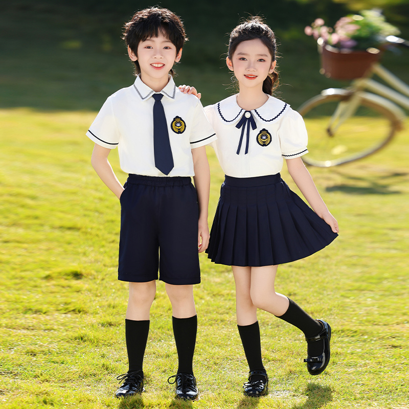 小学生校服班服运动会大合唱表演服夏季幼儿园园服毕业照班服套装