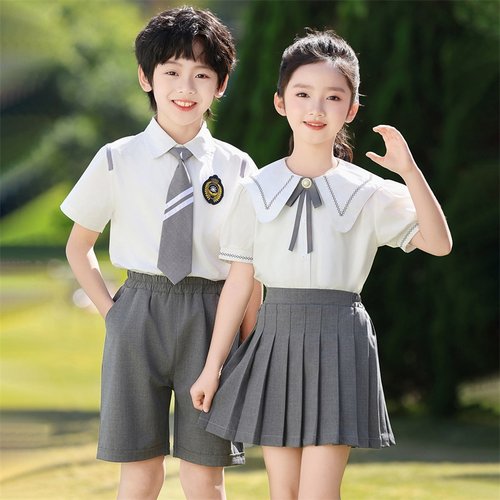 夏季学院风纯棉毕业照合唱演出服