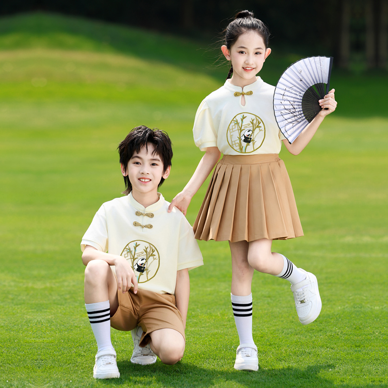 夏季班服国风毕业典礼服六一大合唱表演出服小学生校服幼儿园园服