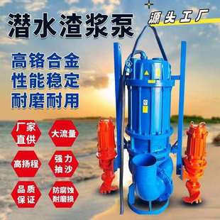 ZJQ潜水渣浆泵泥沙泵池塘吸砂抽泥泵大型清淤河底耐磨搅拌渣浆泵