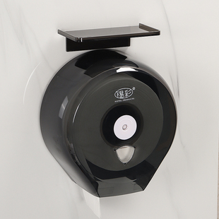 卫生间免打孔大卷纸盒酒店壁挂式大盘纸厕纸盒厕所大盘纸巾架防水