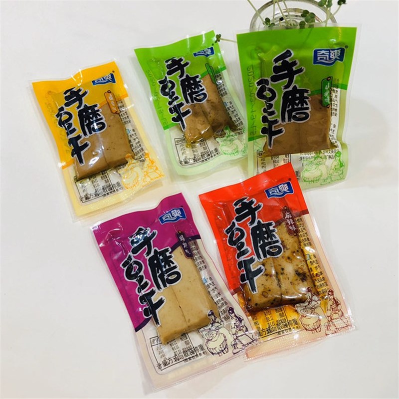 重庆特产奇爽手磨豆干散装1000g小包装麻辣T条豆腐干五香小吃