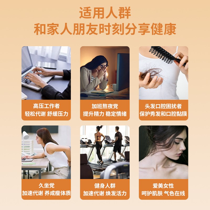 多种复合维生素b族咀嚼片牛磺酸vbb1G2b6男女通用代谢提升官方正