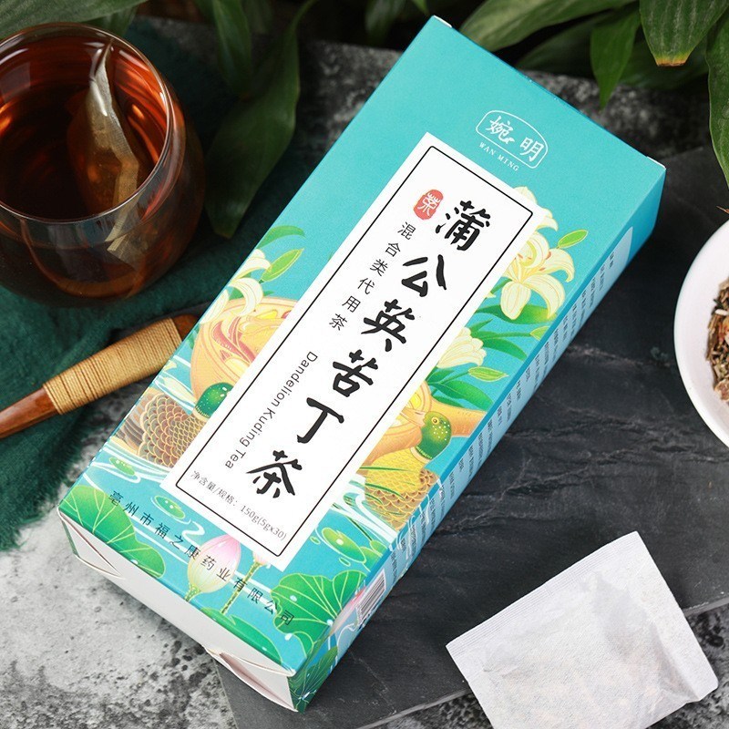 蒲公英苦丁茶g正品木犀科粗壮女贞苦丁茶金银花代用袋泡茶