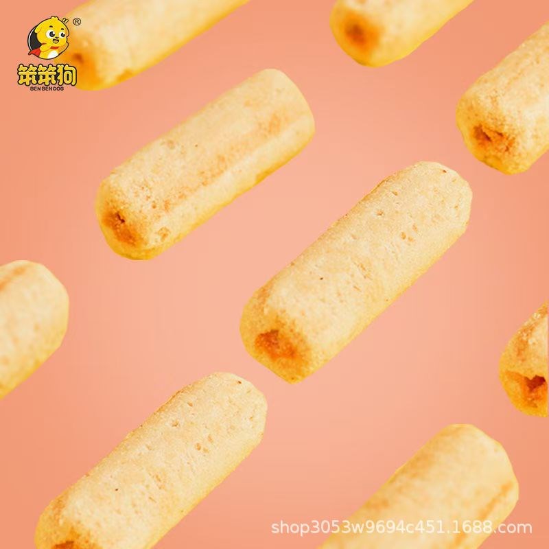 笨笨狗夹心米g果粗粮米果棒夹心米果卷休闲小零食夹心棒糙米卷