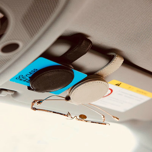 多功能车载眼镜夹汽车遮阳板收纳