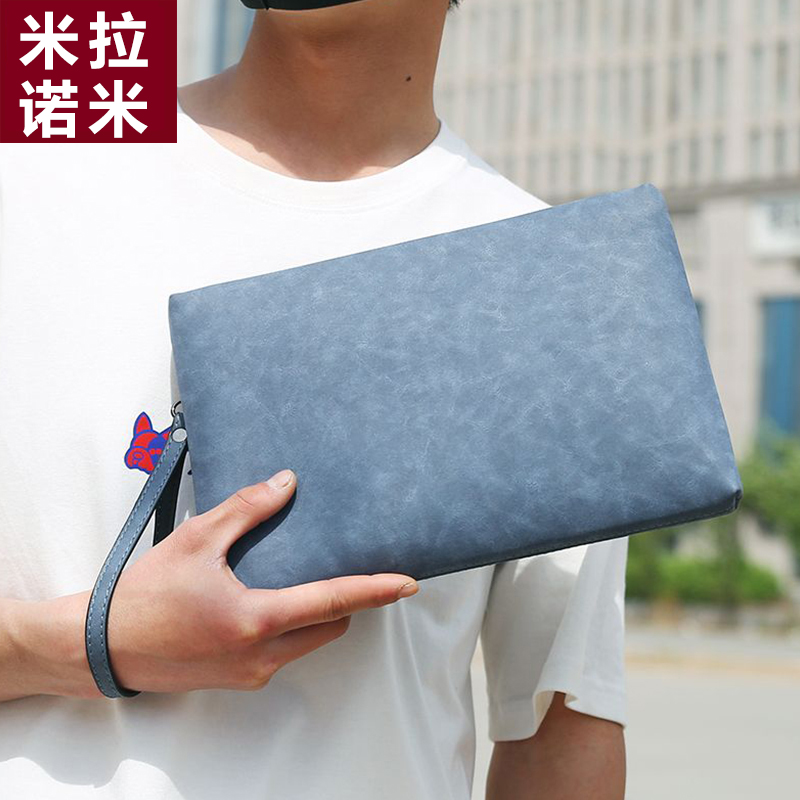男士手包2025新款男包小包潮包手拿信封包潮牌皮包包夹包男士钱包