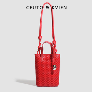 CEUTO&KVIEN包包女2026新款手机包女士斜挎包迷你放手机的小包包