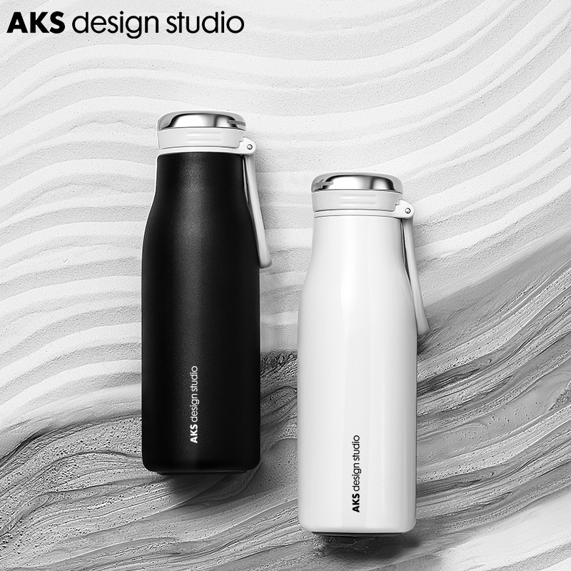 官方正品AKS简约学生保温杯