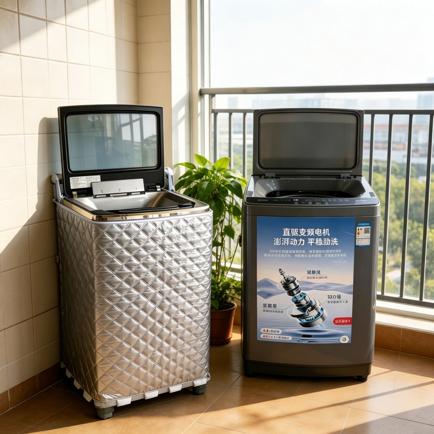 适用长虹波轮洗衣机专用防晒罩防水套全自动波轮上开盖防尘罩盖布