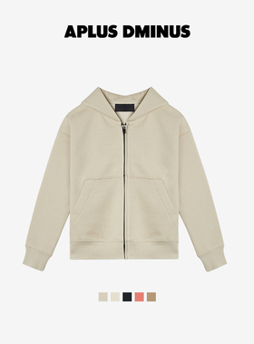 APLUS DMINUS潮牌儿童拉链帽衫衣中大童开衫外套春秋运动帽衫