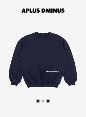 APLUS DMINUS F1主题系列重磅徽标圆领卫衣 中大童户外休闲卫衣