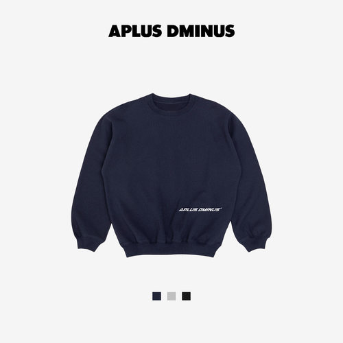 APLUS DMINUS F1主题系列重磅徽标圆领卫衣 中大童户外休闲卫衣