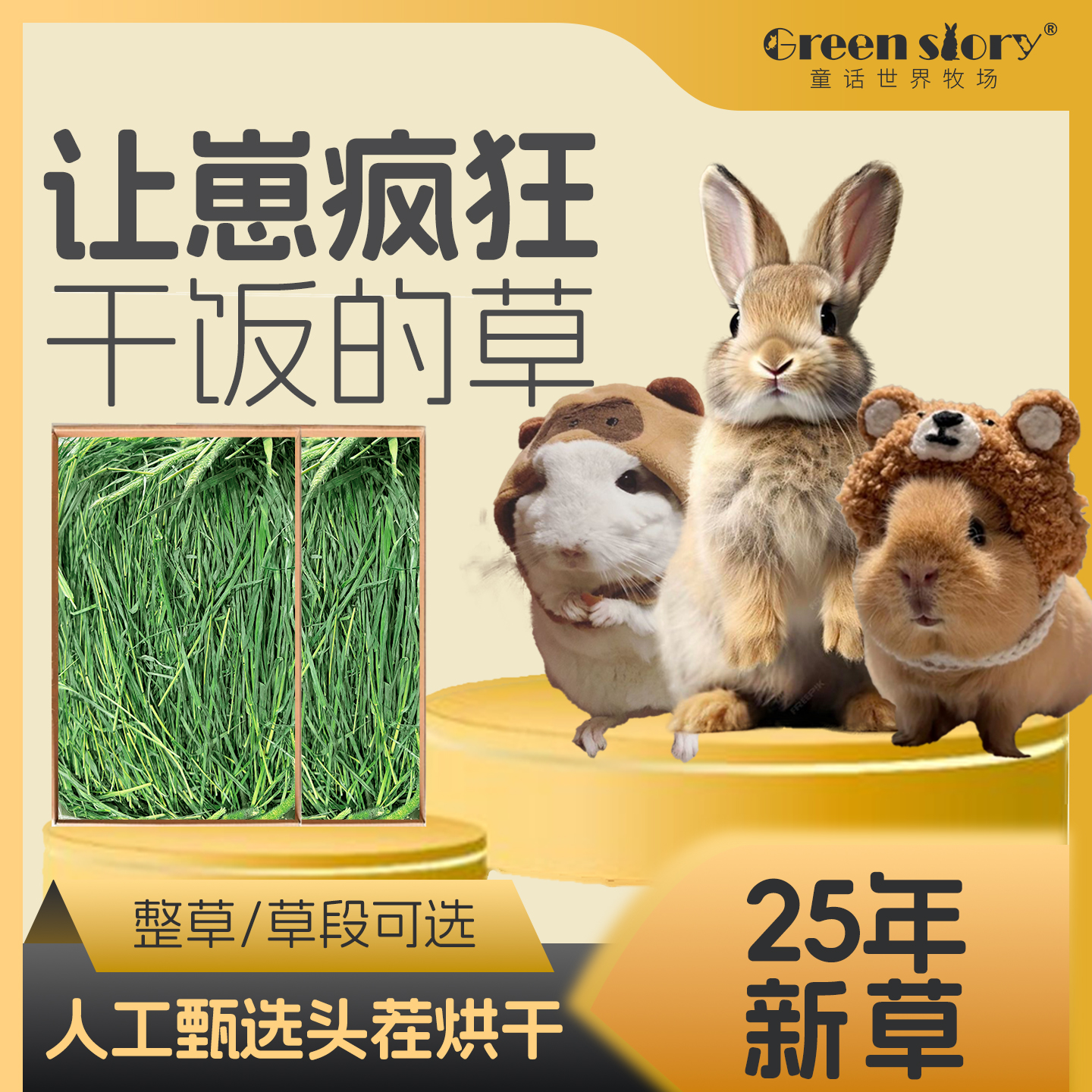 提摩西烘干草兔草荷兰猪草料牧草