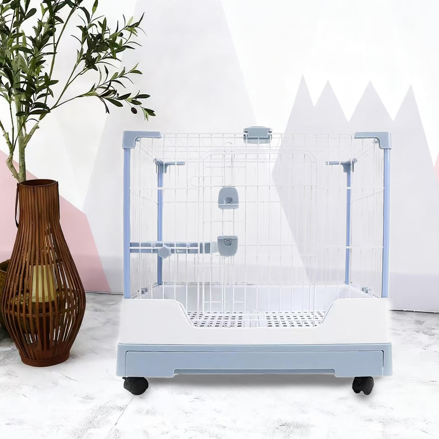 口碑爆款！升级兔笼高底盘防溅尿