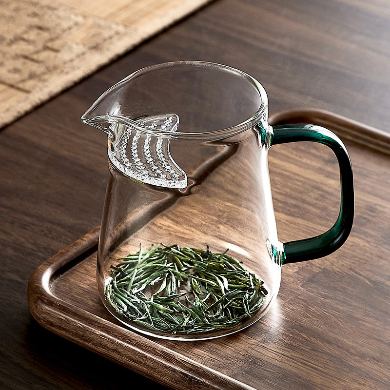 2025新款玻璃月牙公道杯茶漏一体高档会客专用茶具加厚绿茶杯,餐饮具,公道杯,淘宝优惠券,粉丝福利购,淘宝优惠卷
