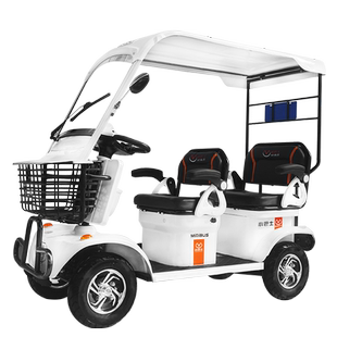 小巴士A5电动四轮车带棚代步车接送孩子四轮电动车新能源老头乐