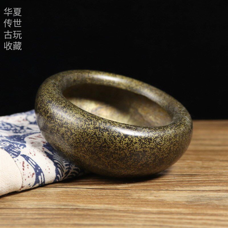 复古铜器装饰品厚胎鉢式铜香炉素香炉手工炉宣德炉铜笔洗铜菸现货